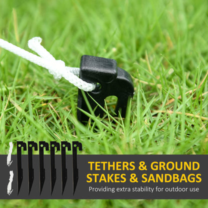 Outsunny 8ft Inflatable Gingerbread Christmas Decoration 