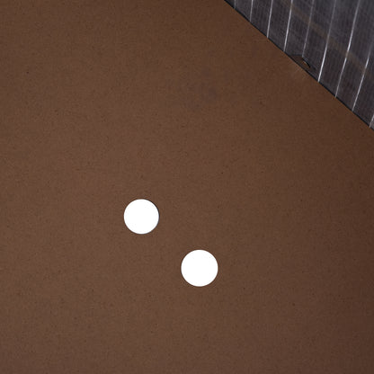 HOMCOM 100L Wooden Laundry Basket w/ Split Compartment Lid Removable Lining Handles Air Holes Ventilation Foldable Durable Water-Resistant Dirty Clothes Storage Home Organisation Grey 