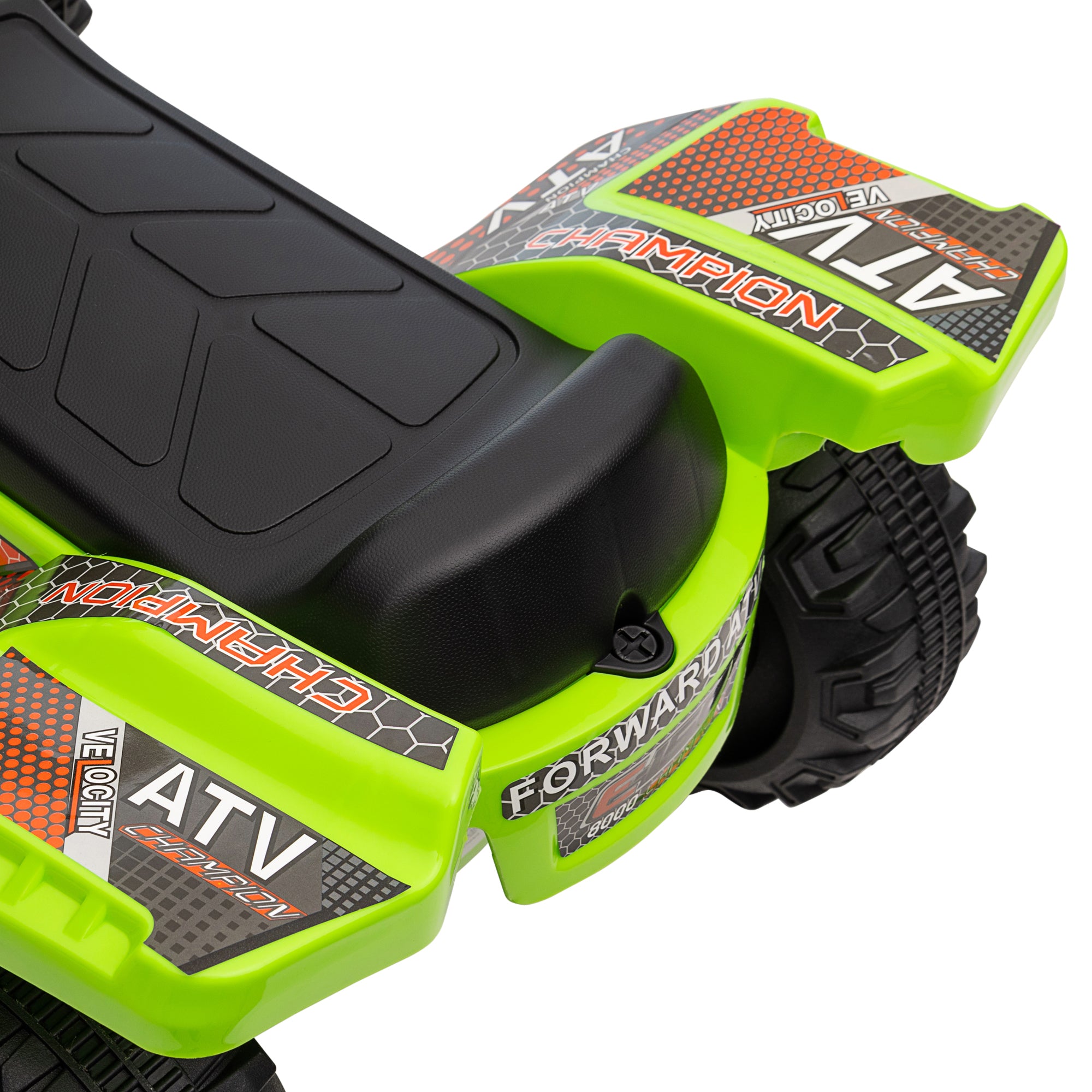 HOMCOM 6V Kids Electric Ride on Car Toddlers Quad Bike All Terrain Vehicle Toy With Music for 18-36 months Green 
