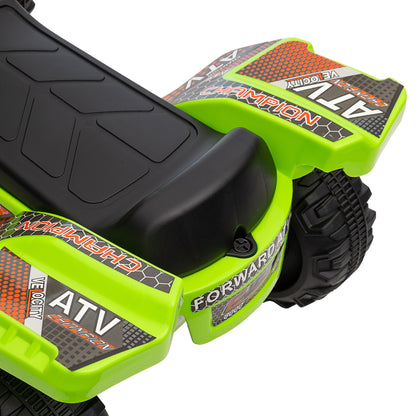 HOMCOM 6V Kids Electric Ride on Car Toddlers Quad Bike All Terrain Vehicle Toy With Music for 18-36 months Green 