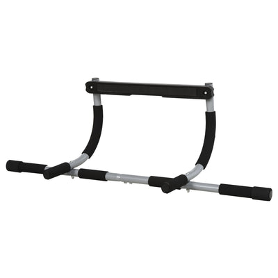 HOMCOM Pull-Up Bar for Doorway, Home Fitness Door Horizontal Push up Bar for Indoor Gym Upper Body Workout, Grey 