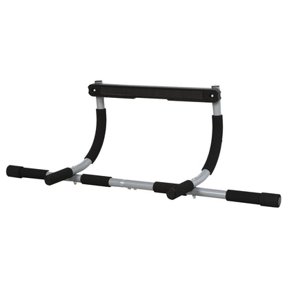 HOMCOM Pull-Up Bar for Doorway, Home Fitness Door Horizontal Push up Bar for Indoor Gym Upper Body Workout, Grey 
