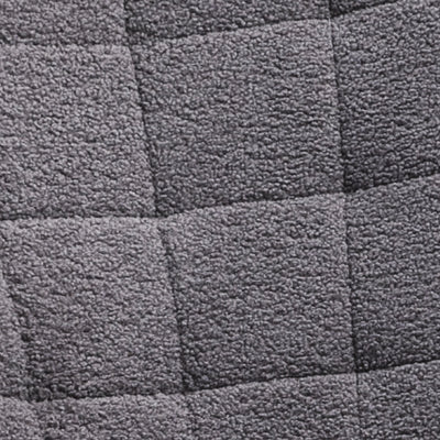 HOMCOM Berber Fleece Nursery Glider Rocker for Nursing, Wingback Rocking Chair for Living Room, Dark Grey 