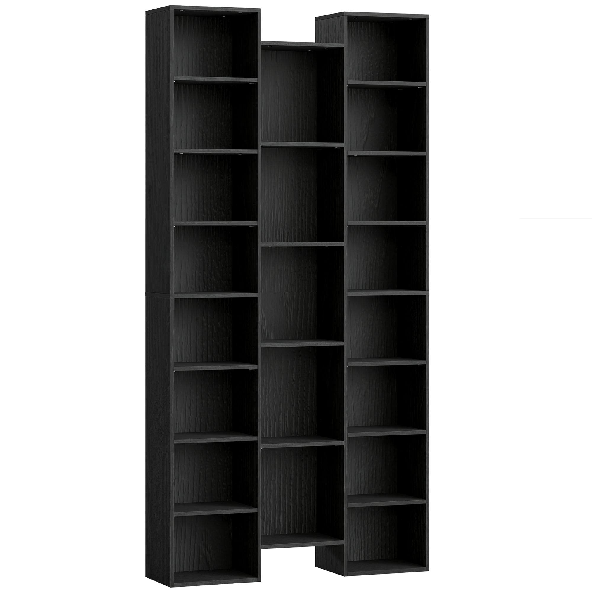 HOMCOM 21-Compartment Bookshelf - Black 
