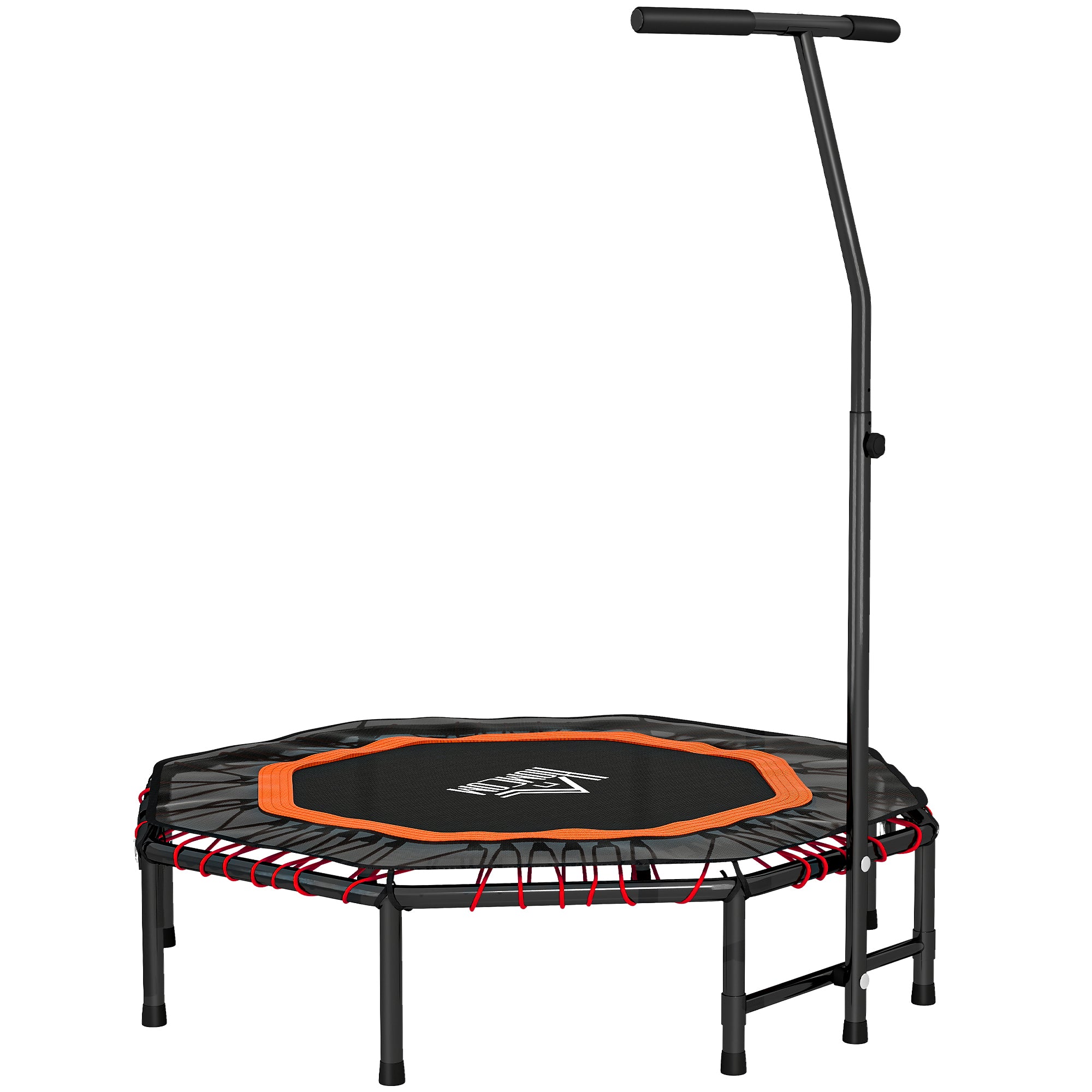 HOMCOM Fitness Trampoline, Bouncer with Adjustable Handle, Max Load 150 kg 