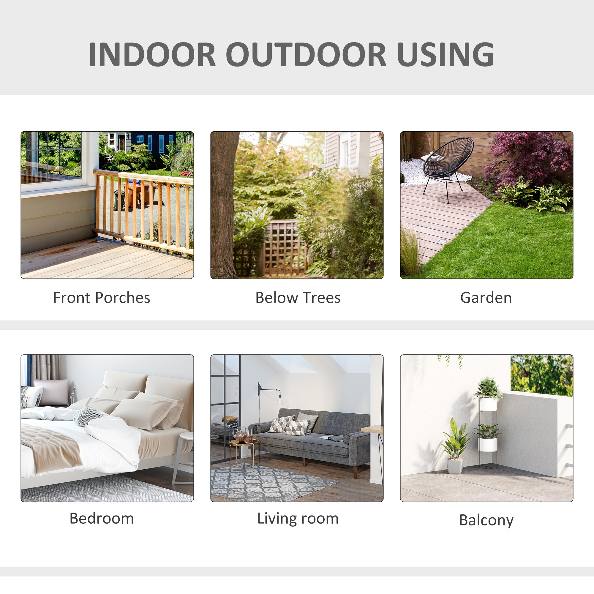 Outsunny Outdoor Cotton-Polyester Blend Macrame Hanging Rope Chair with Cushion, Portable Garden Chair with Fringe Tassels for Patio, Deck, Tree, Grey 