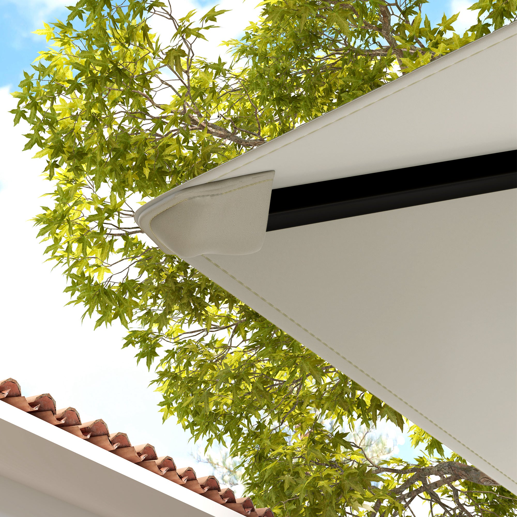 Outsunny 3 x 3(m) Gazebo Canopy Replacement, for 01-0867 - Light Grey 