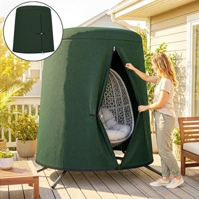 Outsunny 196 x 230 cm Hanging Egg Chair Protective Cover - Green 