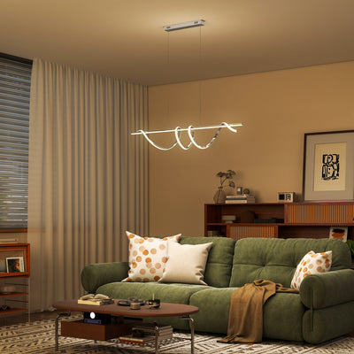 HOMCOM Pendant Light with 3 Colour Temperatures - Silver Tone 