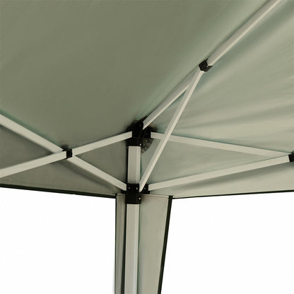 Outsunny 3 x 3M Garden Pop Up Gazebo Height Adjustable Marquee Party Tent Wedding Canopy with Carrying Bag, Green 