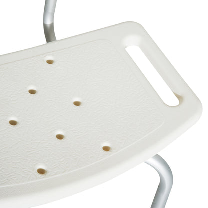 HOMCOM Bath Chair Shower Stool Safety Seat Bathroom Adjustable Positions Elderly Aids 