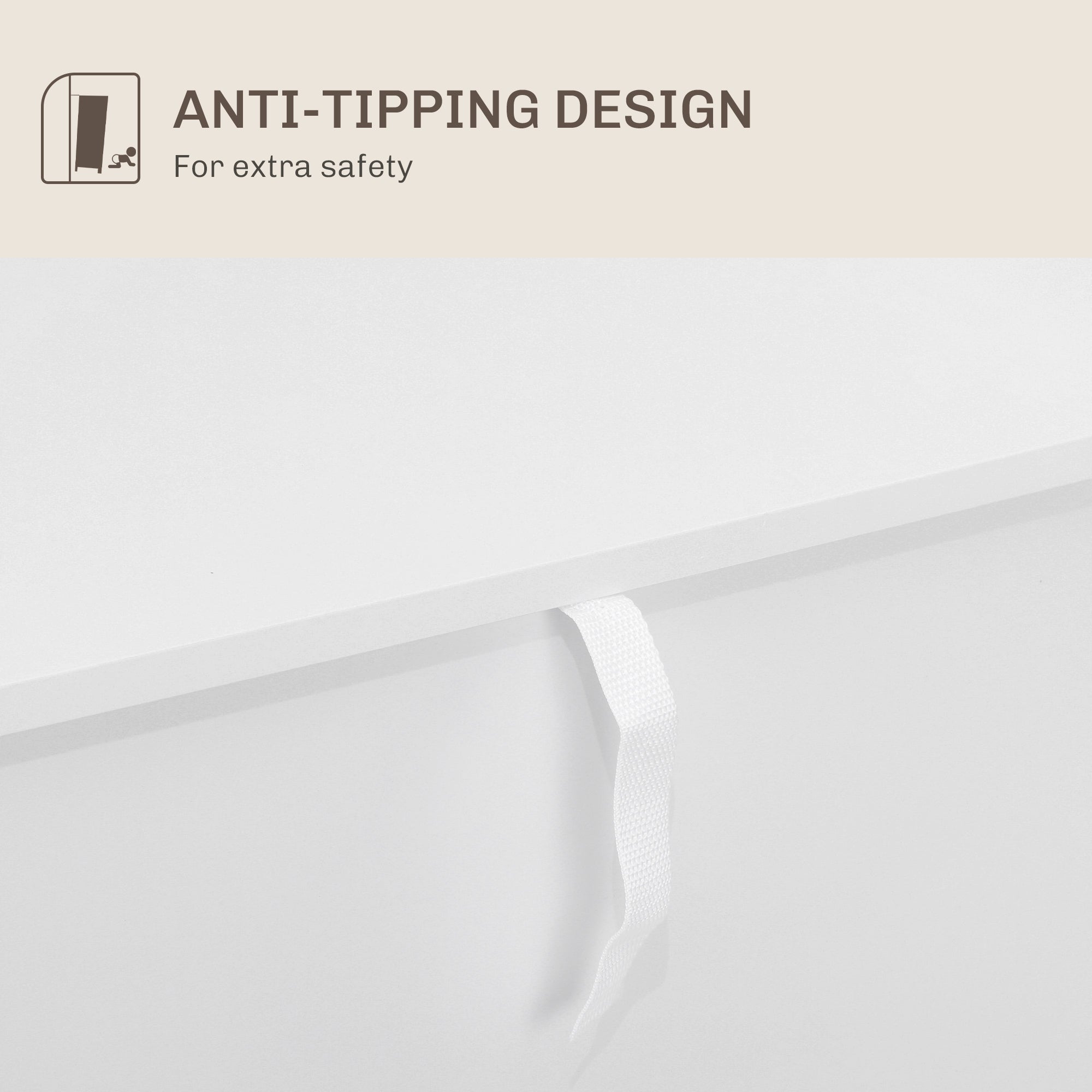 HOMCOM Adjustable Shelf Sideboard - White 