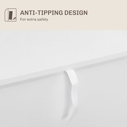 HOMCOM Adjustable Shelf Sideboard - White 