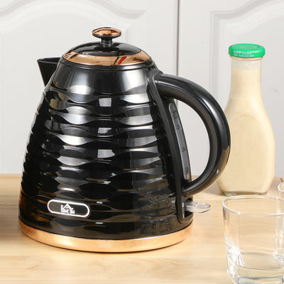 HOMCOM 3kW Rapid Boil Honeycomb Kettle - Black 