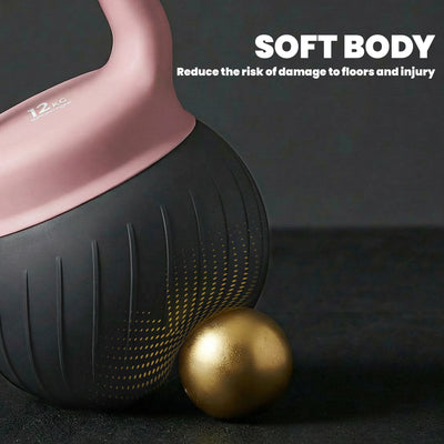 SPORTNOW Soft Kettlebell, 12kg Kettle Bell with Anti-Slip Grip for Home Gym Weight Lifting and Strength Training 