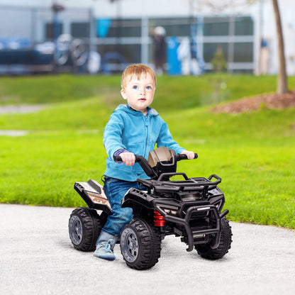 HOMCOM Kids Ride-on Four Wheeler ATV Car with Real Working Headlights for 18-36M 