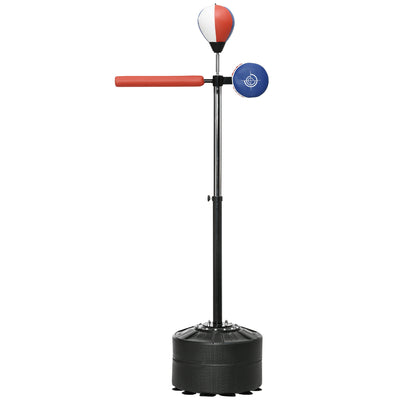 SPORTNOW Adjustable Speed Bag, Boxing Bag, with Sand, Reflex Bar, Punching Pad, Multicoloured 