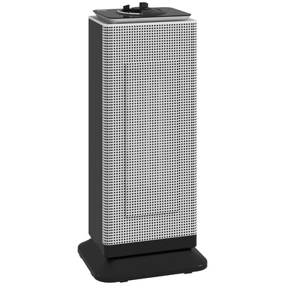 HOMCOM 2000W Ceramic Electric Heater with Fan, Oscillation - Black 