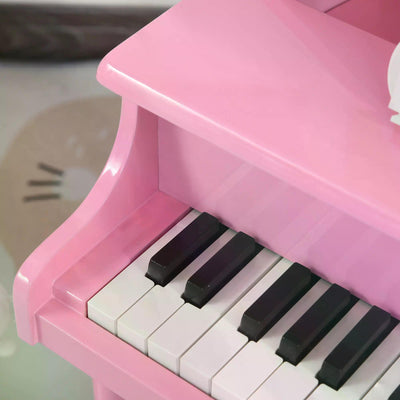 HOMCOM 30 Keys Mini Kids Piano for Child with Music Stand and Bench Best Gifts Toy 