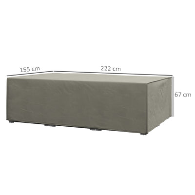 Outsunny 155 x 222cm Waterproof Furniture Cover - Grey 