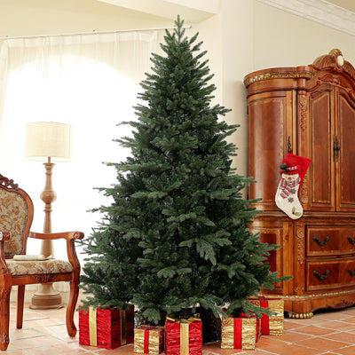 HOMCOM 7ft Artificial Spruce Christmas Tree - Green 