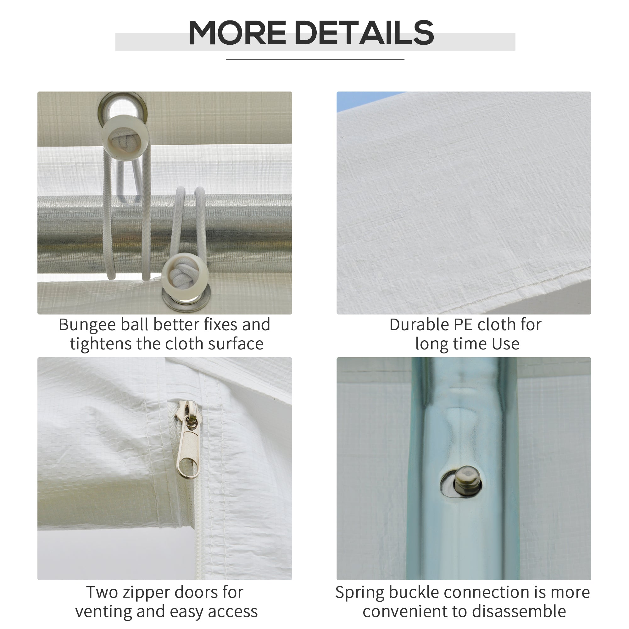 Outsunny 6 x 3(m) Garden Gazebo Marquee Party Tent Wedding Portable Garage Carport shelter Car Canopy Outdoor Heavy Duty Steel Frame Waterproof Rot Resistant 