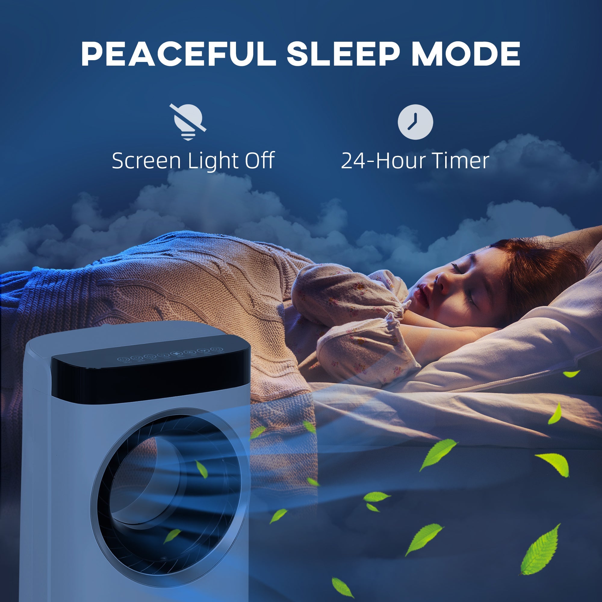HOMCOM Evaporative Air Cooler, 6.5L 4-in-1 Bladeless Portable Cooler, Fan, Humidifier, Air Clean with Oscillation, 3 Speeds, 24H Timer, Sleep Mode, 2 Ice Packs, Wheels, Remote, for Home Office 