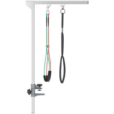 PawHut Adjustable Pet Grooming Arm, with Clamp, Haunch Holders & Grooming Loop - Sliver-Tone 