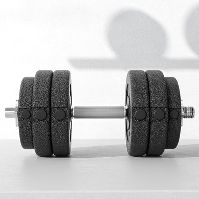 HOMCOM 30KG Adjustable Dumbbells Set, Hand Weights Set for Home Gym Weight Lifting Training 