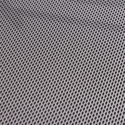 Outsunny Set of 2 Folding Garden Chairs, Metal Frame Garden Chairs Outdoor Patio Park Dining Seat with Breathable Mesh Seat, Grey 
