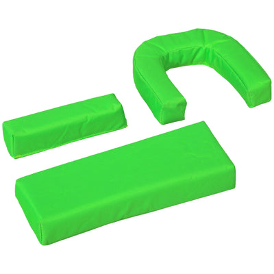 Outsunny Outdoor Foldable Sun Lounger Set of 2, 4 Level Adjustable Backrest Reclining Sun Lounger Chair with Pillow and Reading Hole, Green 