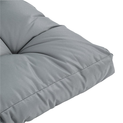 Outsunny 2Pcs Garden Tufted Pallet Cushions Seat Pad Back Cushion Indoor Outdoor Grey 