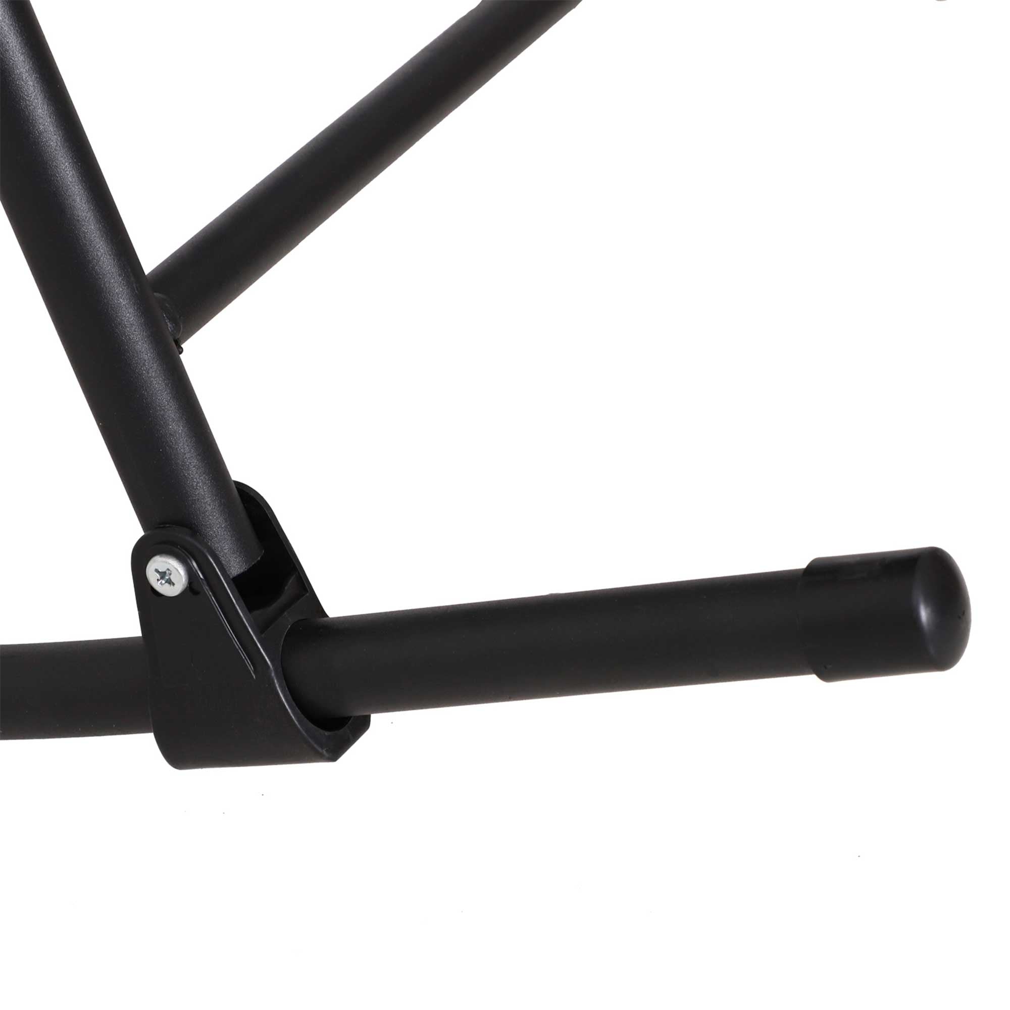 Outsunny Garden Rocking Chair Folding Outdoor Adjustable Rocker Zero-Gravity Seat with Headrest Camping Fishing Patio Deck, 90 x 64 x 110 cm - Black 