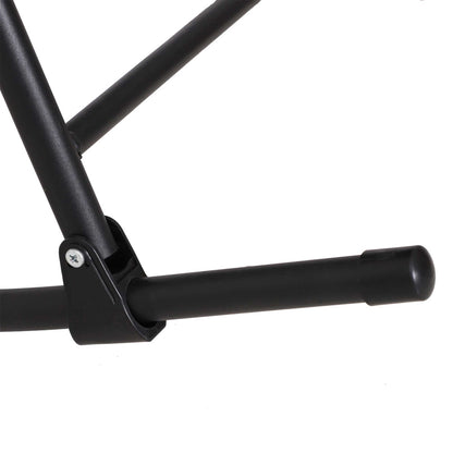 Outsunny Garden Rocking Chair Folding Outdoor Adjustable Rocker Zero-Gravity Seat with Headrest Camping Fishing Patio Deck, 90 x 64 x 110 cm - Black 