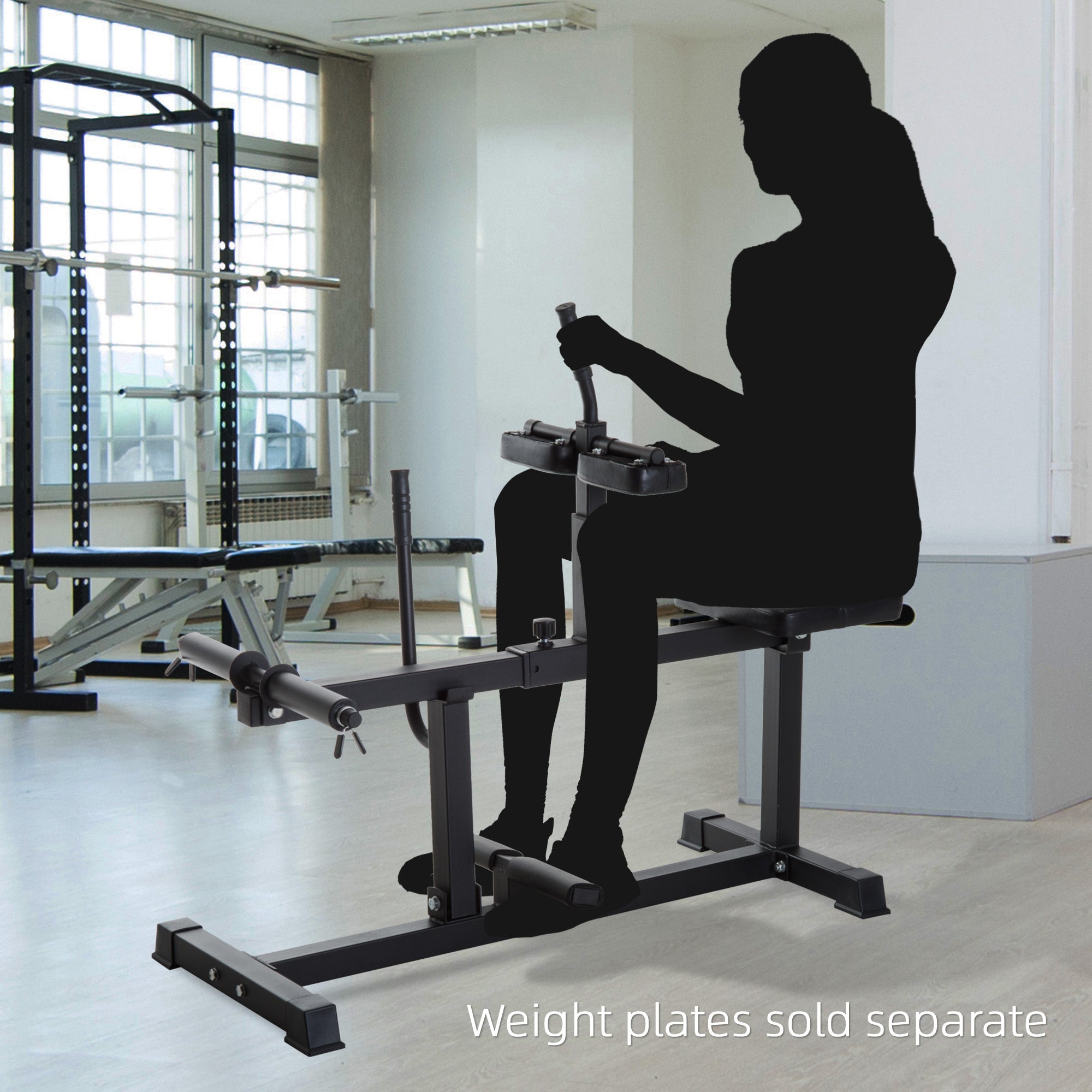 Machine Leg Riase SPORTNOW Seated Leg Extension Machine, Adjustable Leg Raise Machine an ...