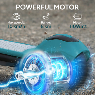 SPORTNOW Electric Scooter for Kids, with LED Display, Green 
