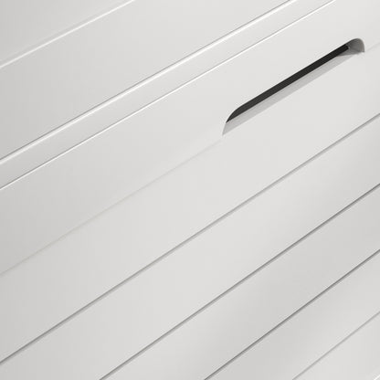 HOMCOM Narrow Shoe Cabinet with 3 Flip Drawers - White