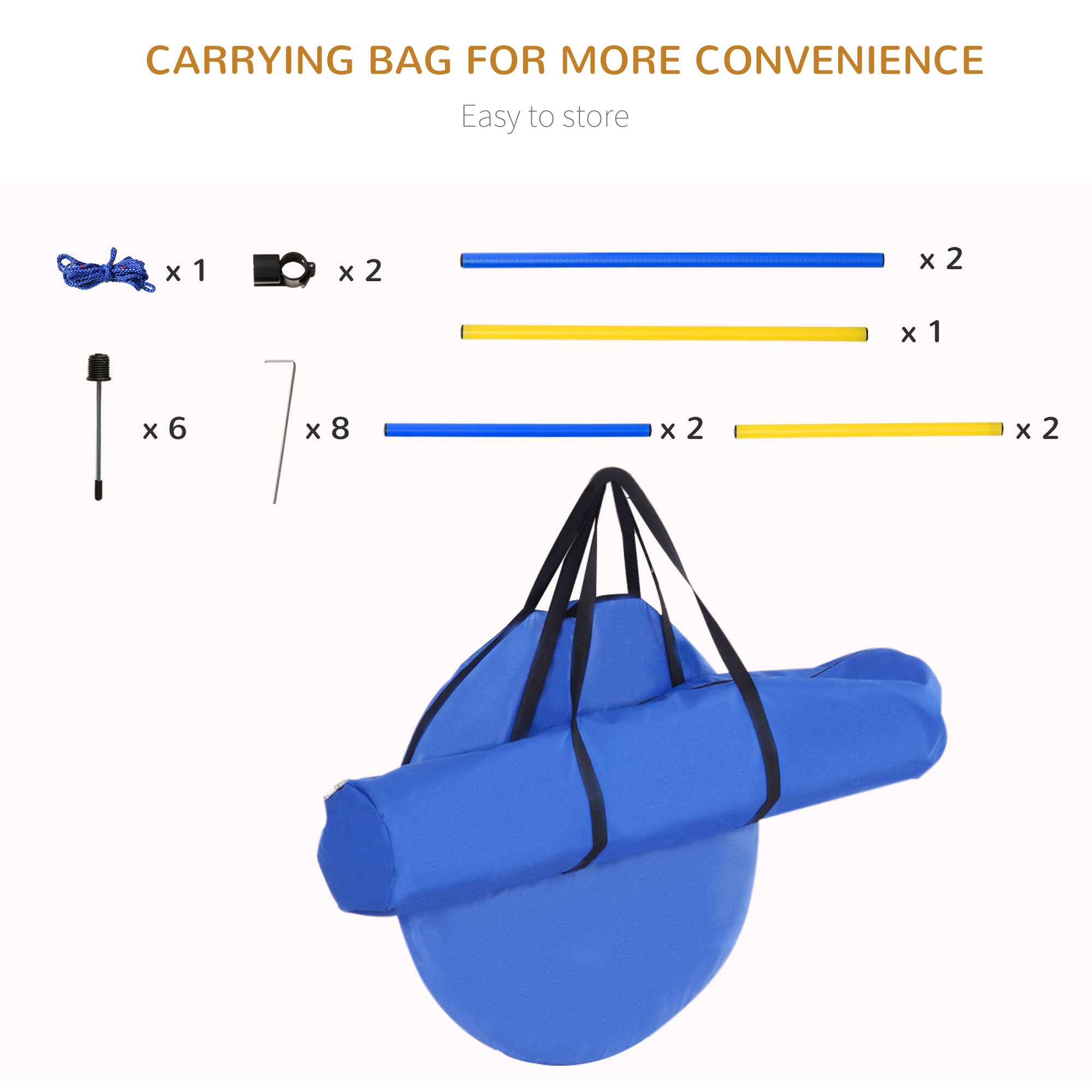 PawHut Pet Agility Training Equipment Dog Play Run Jump Obedience Training Set Adjustable (Poles + Hurdle + Tunnel + Pause Box) 