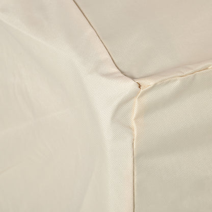 Outsunny 600D Oxford Cloth Furniture Cover, 3 Seater Sofa Protector for Garden Patio, Outdoor, Waterproof, Beige, 218 x 111 x 63-101 cm 