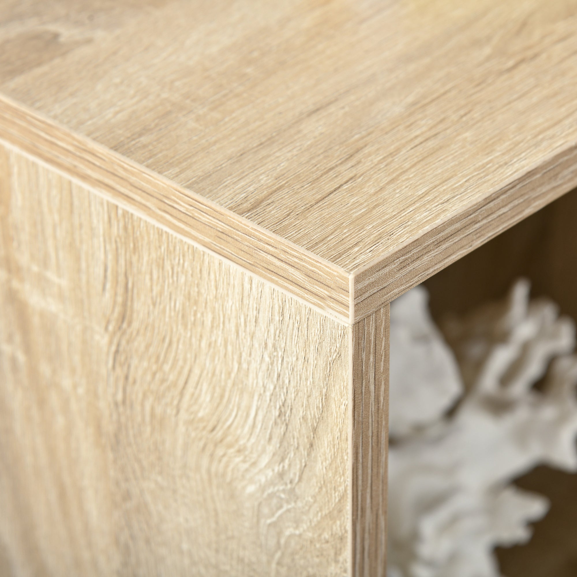 HOMCOM Six-Cube Bookcase - Oak Wood Effect 