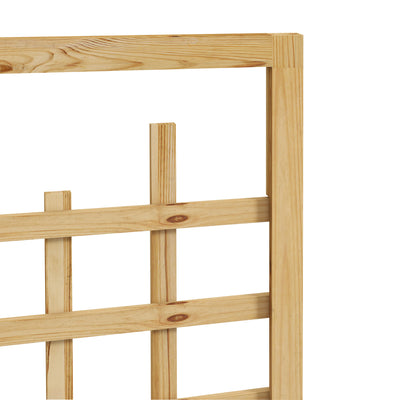 Outsunny Wooden Trellis Planter, Raised Garden Bed with Wheels and Bed Liner, to Climb and Grow Vegetables, Herbs and Flowers 