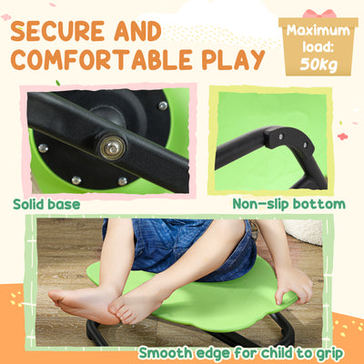 AIYAPLAY Elephant-Shaped Spinning Chair for Autism, 3-6 Years, Green 