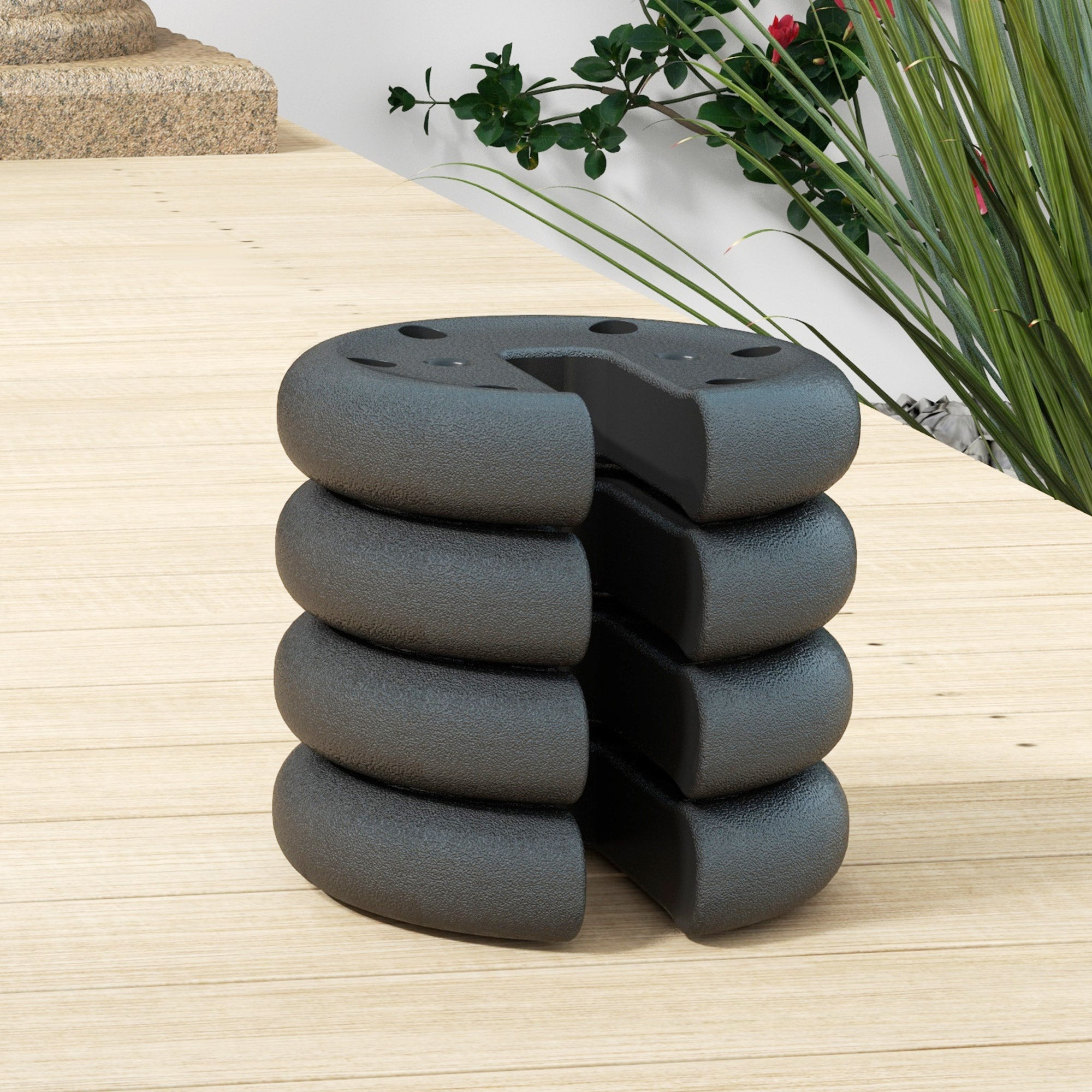 Outsunny Set of 4 PCs Gazebo Sand Weight Bag Bags Leg Weights Marquee Party Tent Canopy 8.8KG 