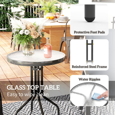 Outsunny Three-Piece Outdoor Garden Set - Grey 