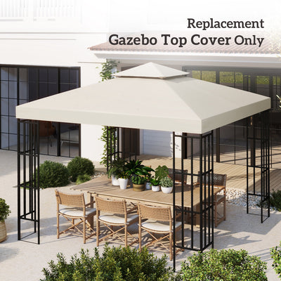 Outsunny Gazebo Replacement Canopy 3x3 m-Cream White 