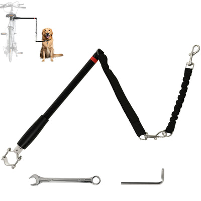 PawHut Dog Lead for Bicycle, Dog Leash for Cycling, Training, Jogging, Black 