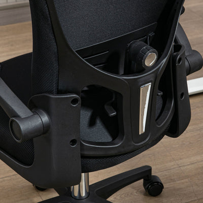 Vinsetto Multi-Adjustable Office Chair, with Lumbar Support, Headrest and Mesh Back - Black 