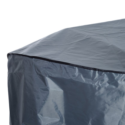 Outsunny Garden Furniture Cover, Waterproof Windproof 420D Heavy Duty Oxford Fabric    Rattan Furniture Cover, Rectangular Outdoor Table Chair Set Cover, 235 x 135 x 94cm 