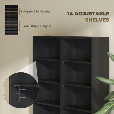 HOMCOM 640 CD Storage Tower - Black 