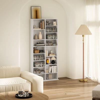 HOMCOM 640 CD Storage Tower - White 